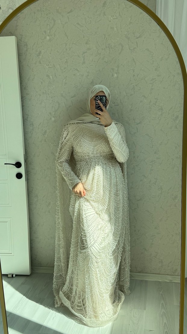 İnci işleme söz nişan abiye - Görsel 5