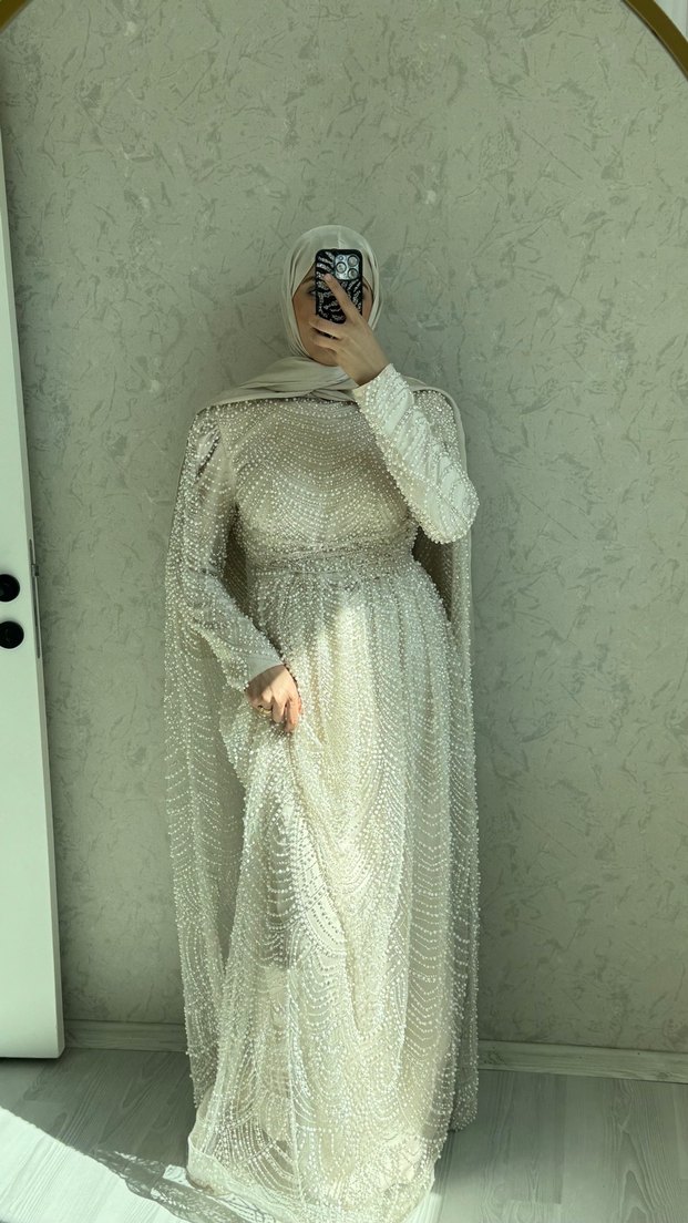 İnci işleme söz nişan abiye - Görsel 2