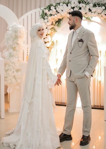 Tesettür Nikah Söz Elbisesi - Görsel 2