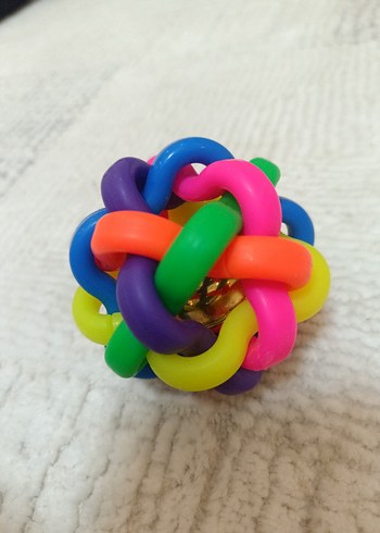 Renkli Diş Kaşıyıcı ve Çıngırak Top - Görsel 2