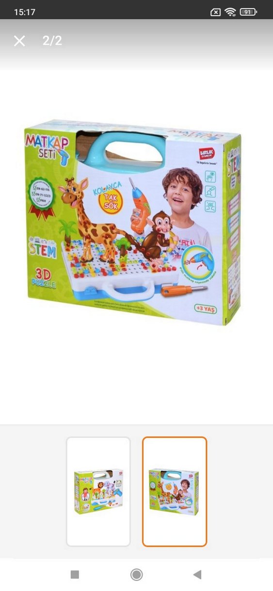 Renkli Matkap Seti Eğitici Oyuncak - Görsel 2