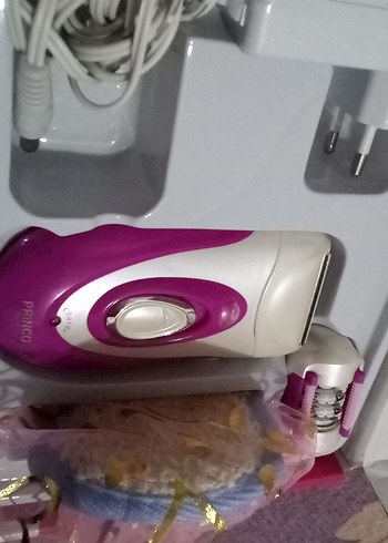 Pembe Epilatör Seti ve Temizleme Fırçası - Görsel 3