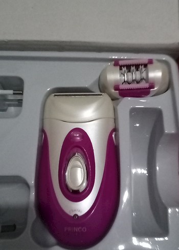 Pembe Epilatör Seti ve Temizleme Fırçası - Görsel 2