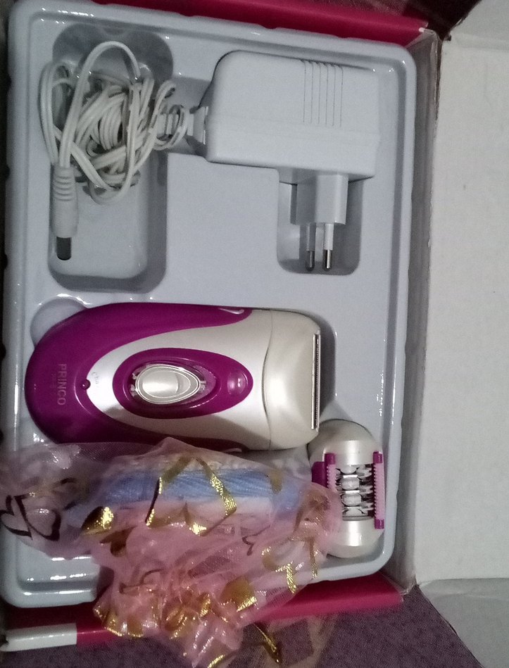 Pembe Epilatör Seti ve Temizleme Fırçası - Görsel 4