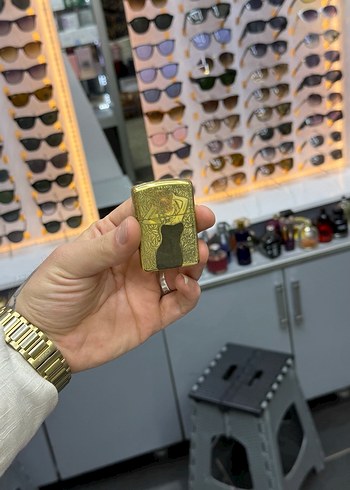 Altın Renk Parlak Erkek Güneş Gözlüğü - Görsel 4