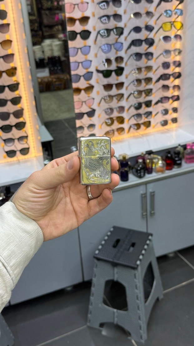 Altın Renk Parlak Erkek Güneş Gözlüğü - Görsel 3