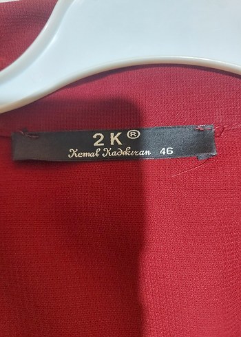 Bordo Uzun Kollu Nakışlı Kadın Tunik - Görsel 2