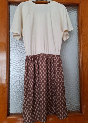 Düğmeli Pamuklu Bohem Midi Elbise - Görsel 2