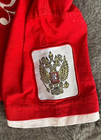 m Beden kırmızı Renk Vintage Russia olympic shirt