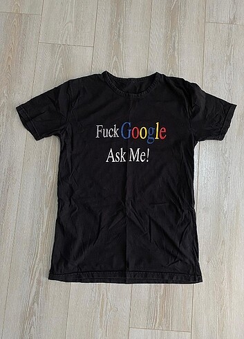 Fuck google ask me! Vintage tişört