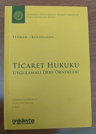 Teoman/Kendigelen Ticaret Hukuku