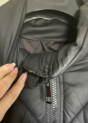 mavi şişme mont - Görsel 4