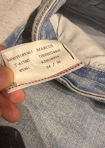 Mavi erkek Denim Pantolon - Görsel 2
