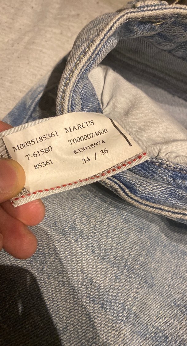 Mavi erkek Denim Pantolon - Görsel 2