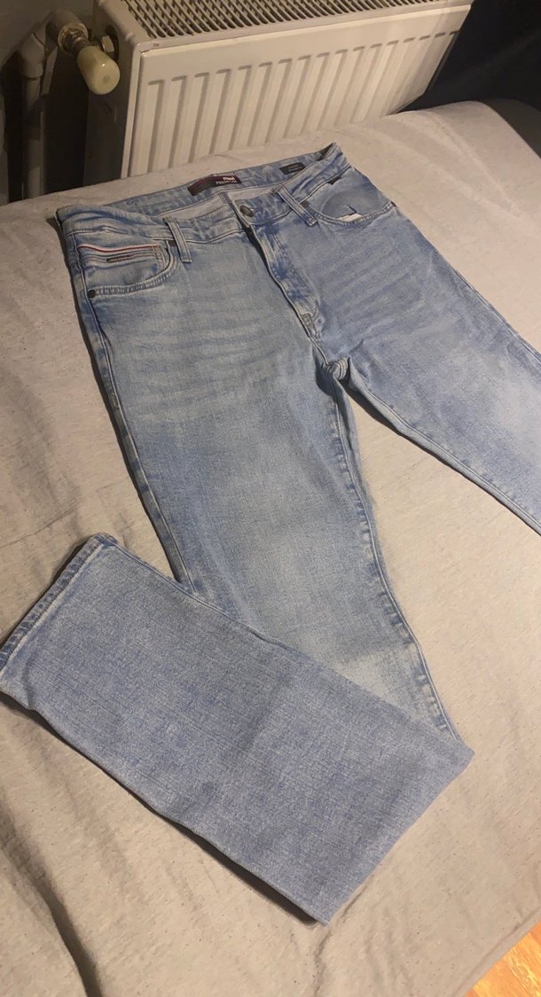 Mavi erkek Denim Pantolon - Görsel 4