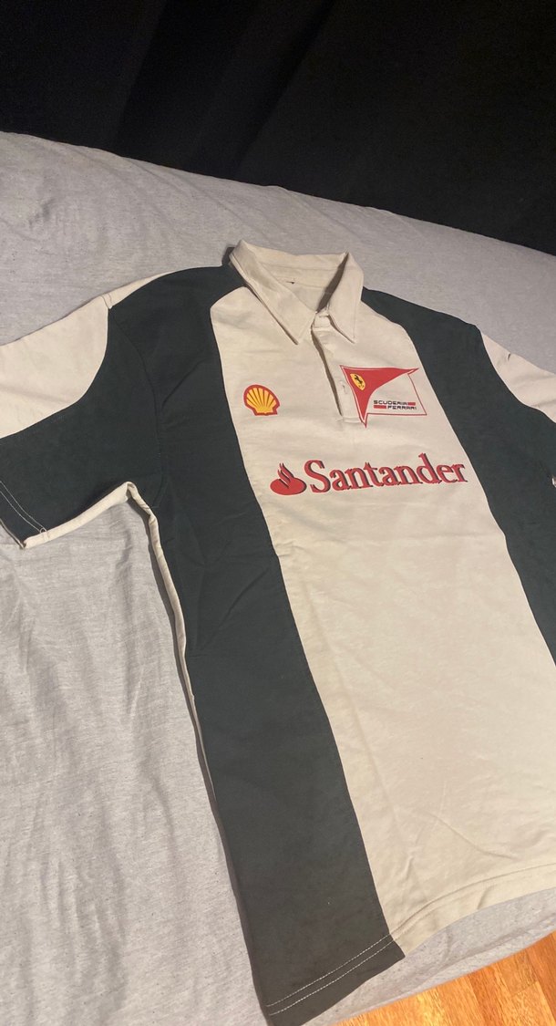 Uzun Kollu Baskılı Erkek Polo Tişört - Görsel 2