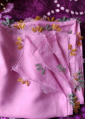 Dantel Detaylı Çok Renkli Bohem Kadın Şal - Görsel 2