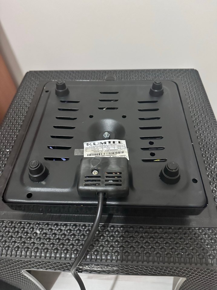 KUMTİ Elektrikli Ocak 1500W Siyah - Görsel 2