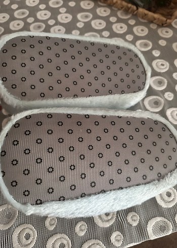 Kadın mavi peluş Tavşan Ev Terliği - Görsel 3