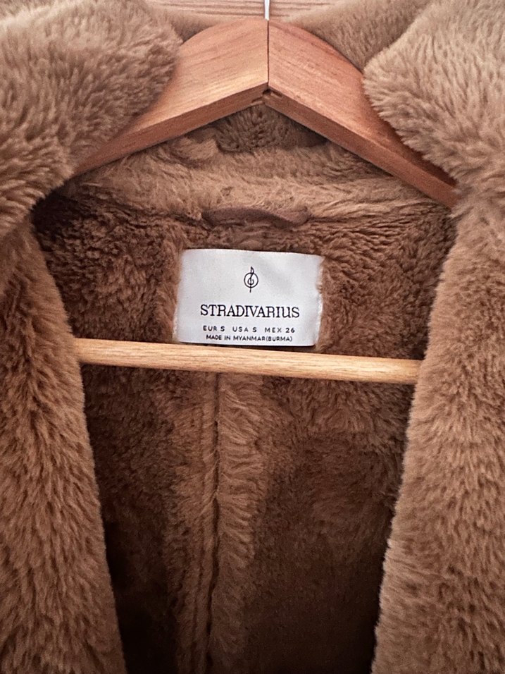 Kahverengi Süet Kürklü Kadın Ceket - Görsel 3