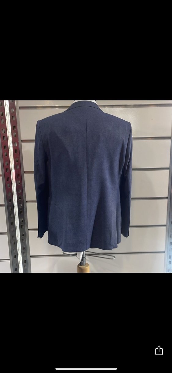 Erkek Lacivert Klasik Kesim Ceket - Görsel 4