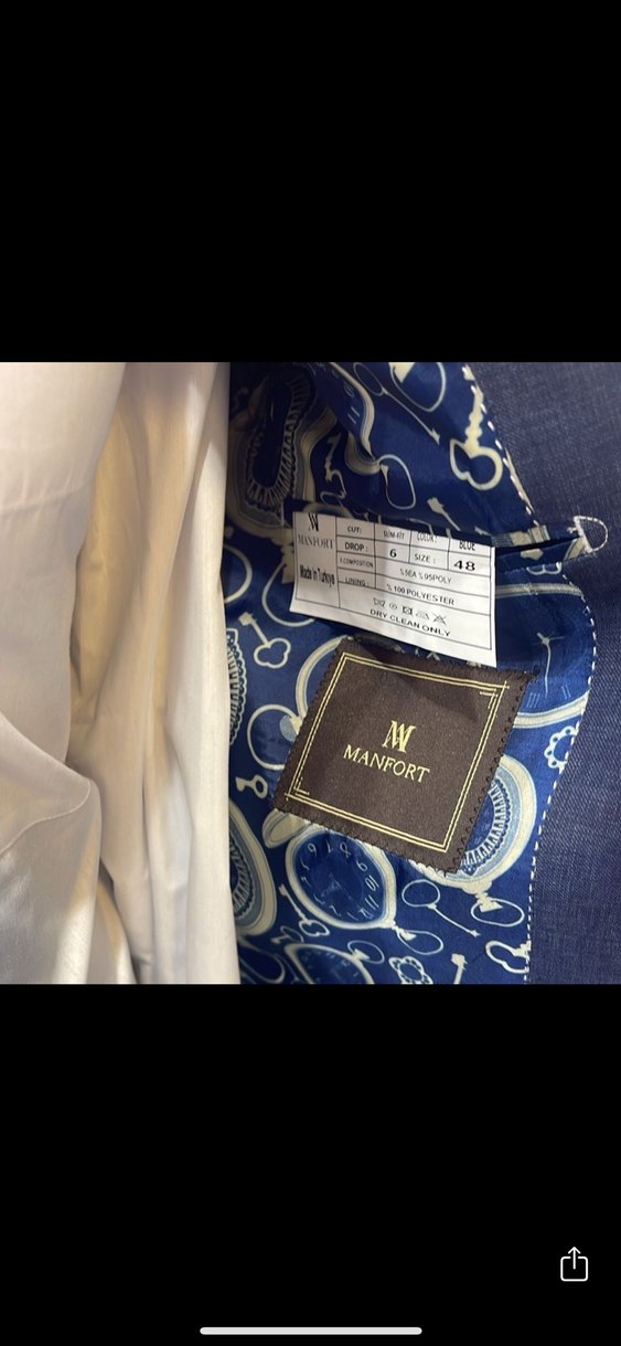 Erkek Lacivert Klasik Kesim Ceket - Görsel 3