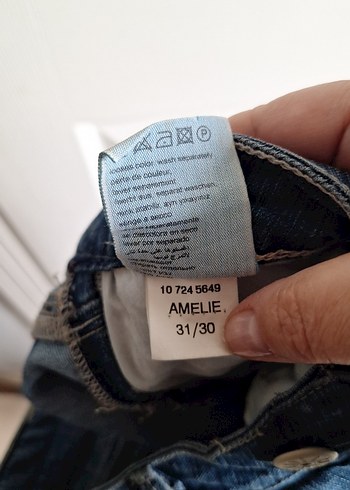 Mavi Kadın Bol Kesim Midi Kot Pantolon - Görsel 6