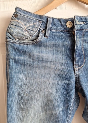 Mavi Kadın Bol Kesim Midi Kot Pantolon - Görsel 2