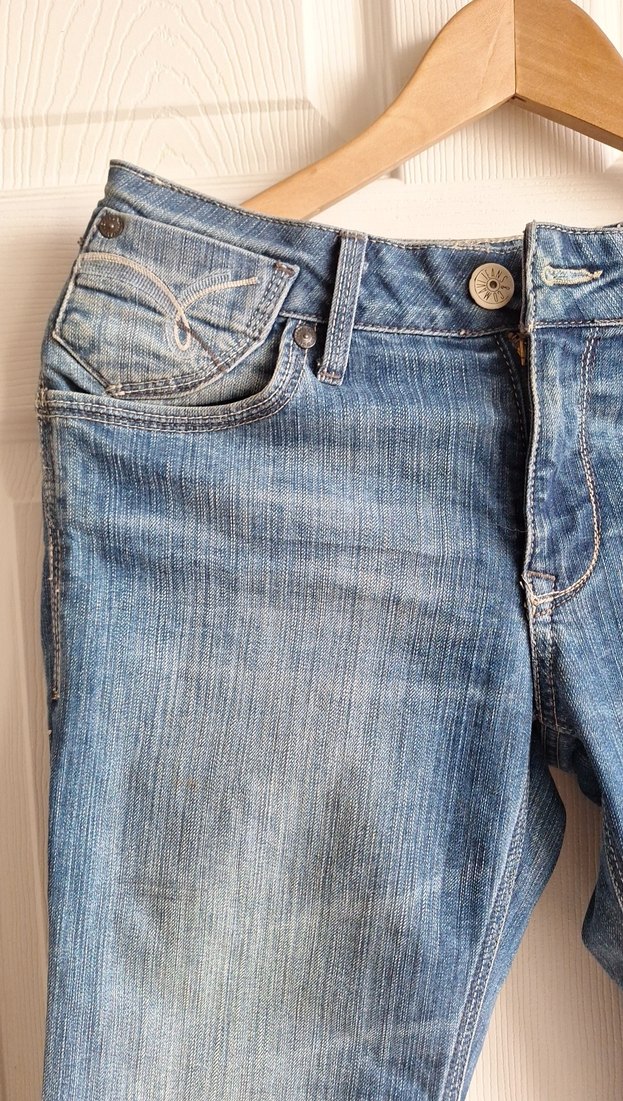 Mavi Kadın Bol Kesim Midi Kot Pantolon - Görsel 2