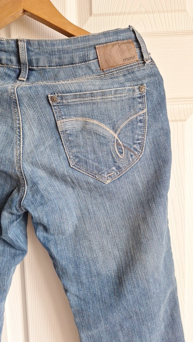 Mavi Kadın Bol Kesim Midi Kot Pantolon - Görsel 5