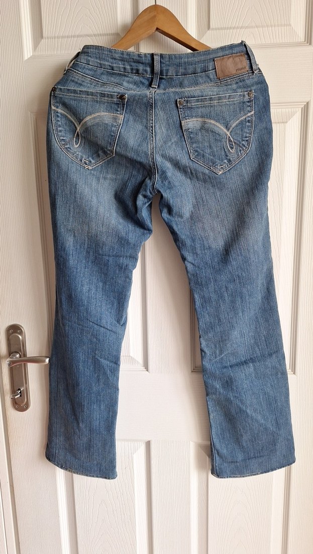 Mavi Kadın Bol Kesim Midi Kot Pantolon - Görsel 4