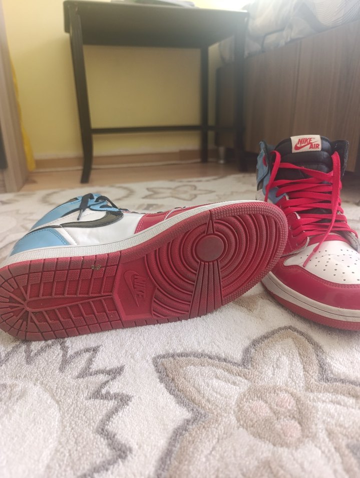 Air Jordan 1 Retro High Fearless UNC Chicago Spor Ayakkabı - Görsel 4