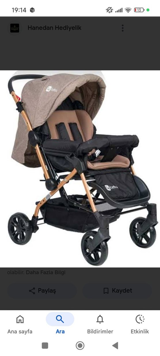 acil satılık sıfır Bebek arabası - Görsel 2