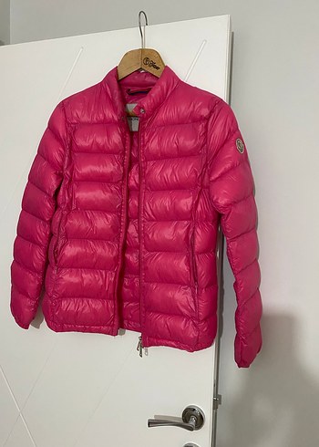 Pembe Şişme Fermuarlı Kadın Mont - Görsel 3
