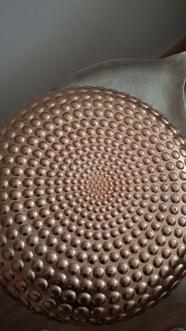 Altın Renkli Yılan Desenli Bohem Tabak - Görsel 3