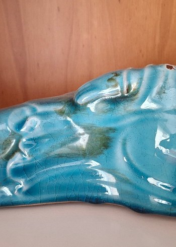 Parlak Turkuaz Renkli Figürin - Görsel 6