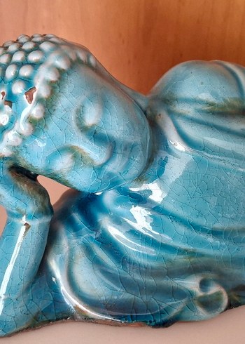 Parlak Turkuaz Renkli Figürin - Görsel 3