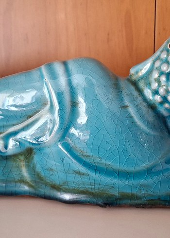 Parlak Turkuaz Renkli Figürin - Görsel 5