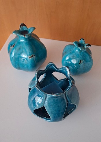 Parlak Turkuaz Renkli Figürin - Görsel 8