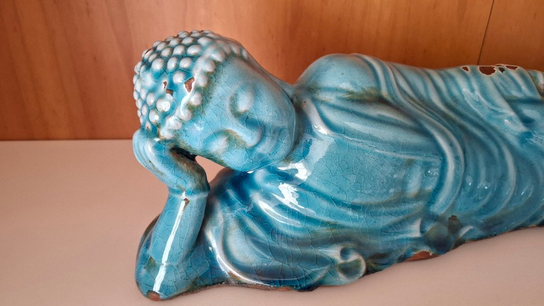 Parlak Turkuaz Renkli Figürin - Görsel 3