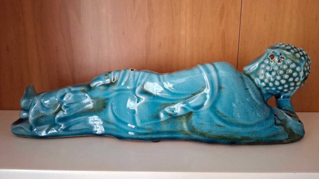 Parlak Turkuaz Renkli Figürin - Görsel 4