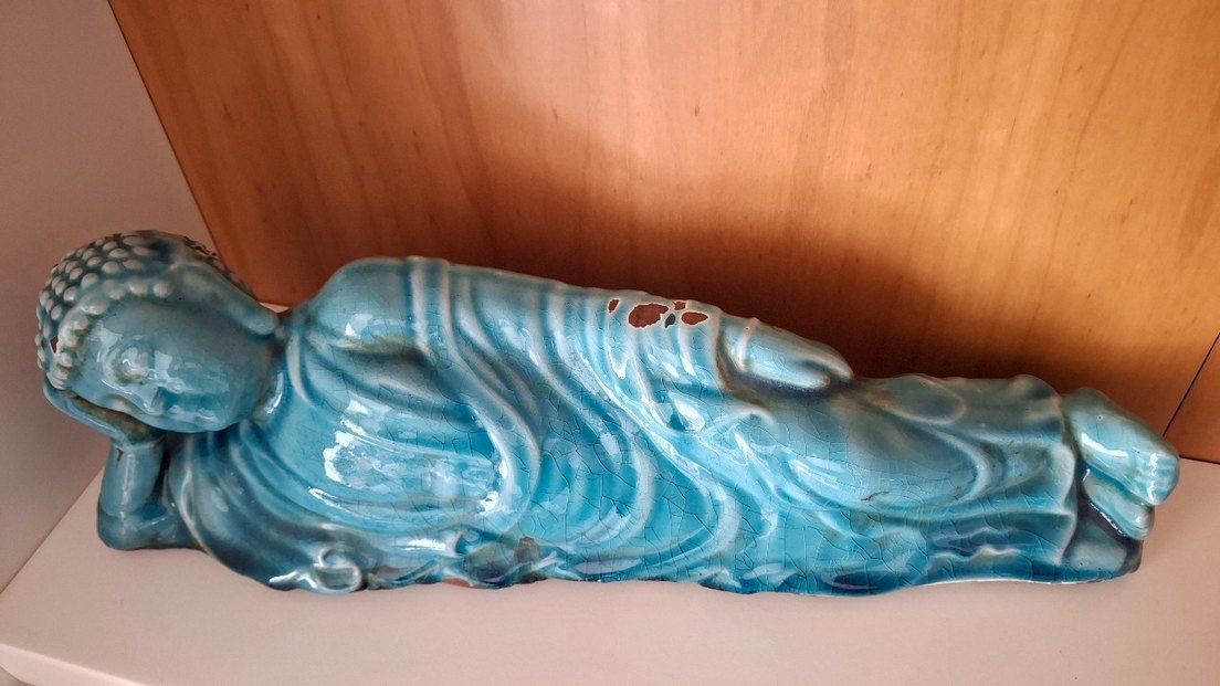 Parlak Turkuaz Renkli Figürin - Görsel 2