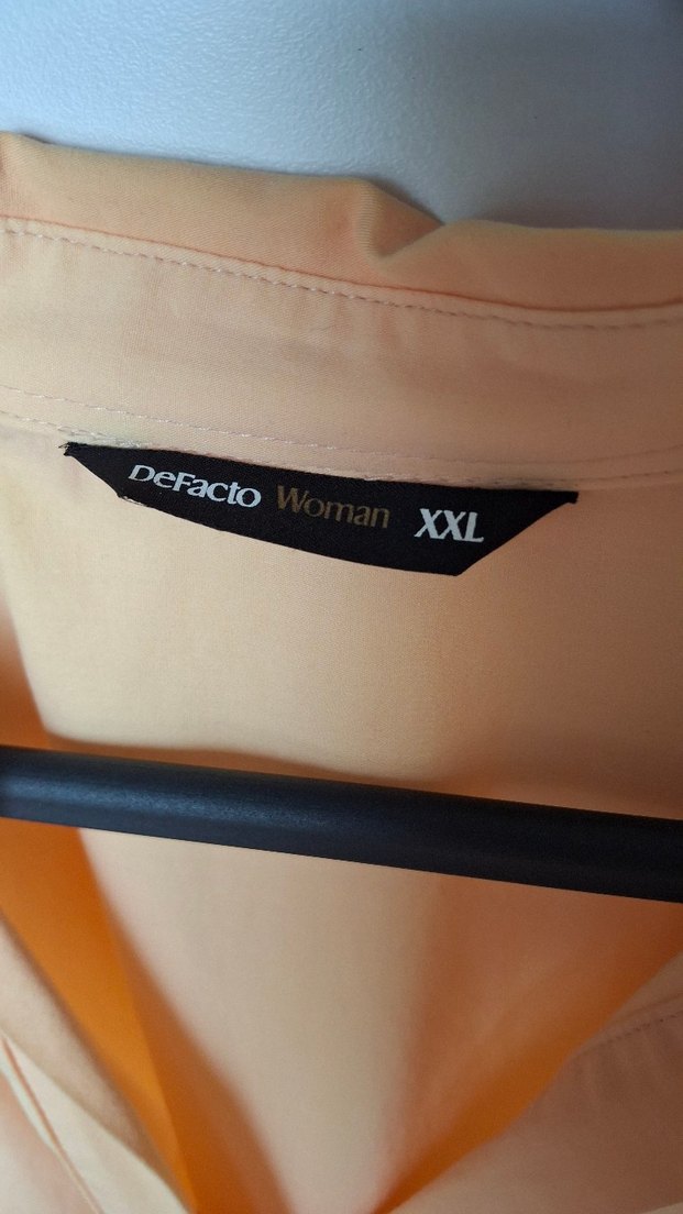 Pudra %100 Pamuk Rahat Kesim Kadın Gömlek - Görsel 2