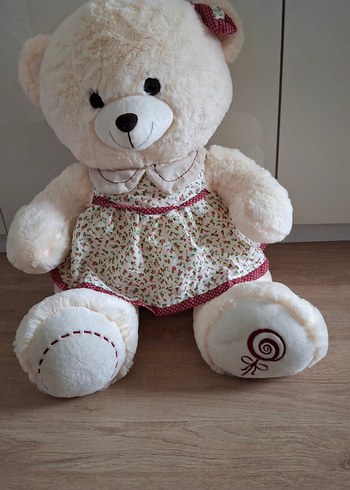 Beyaz Peluş Ayıcık Oyuncak - Görsel 2