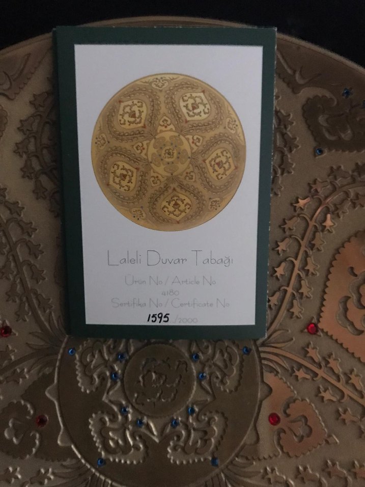 PAŞABAHÇE OSMANLI SERİSİ SERTİFAKALI TABAK - Görsel 3