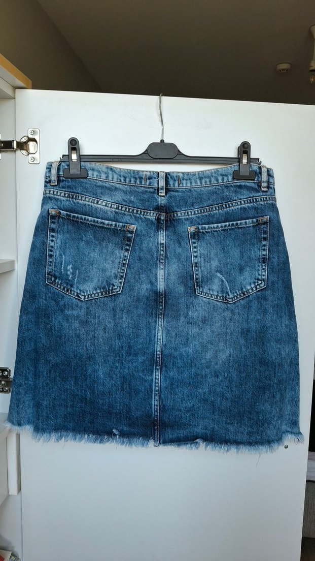 LOVE MY BODY MODA TUTKUSU CENGİZ ABAZOĞLU YAPIMI KOT ETEK - Görsel 4