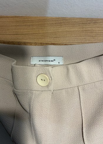 Krem Kadın Kumaş Pantolon - Görsel 2