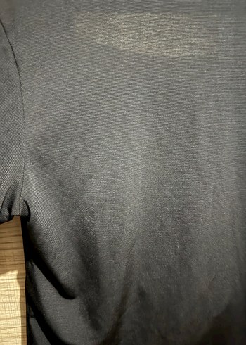 Kadın Siyah V Yaka Pileli Bluz sıfır - Görsel 2