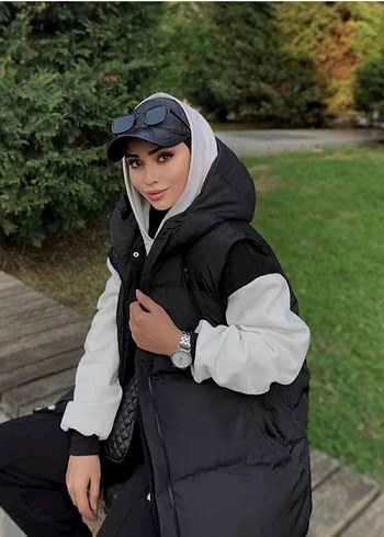 Kadın Kapüşonlu Şişme Yelek Boyfriend - Görsel 3