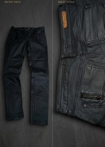 Mavi Jeans Sehir Stiline Uygun Siyah Deri Pantolon